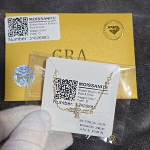 Sterling Silver Moissanite Diamond Cross Bracelet